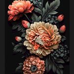 牡丹花装饰画