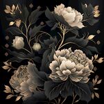 黄金花瓣叶子花纹