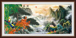 岁寒三友图国画松竹梅风水画