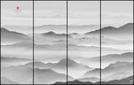 水墨山