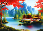 山水风景画