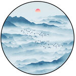 水墨山水画