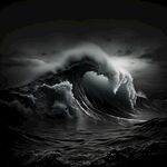 波涛汹涌的海浪