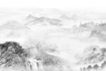 新中式山水背景墙