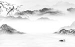 现代 高档简约山水 Tif分层