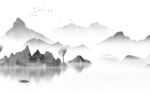 新款 高档简约山水 Tif分层