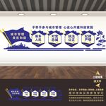 城管队展板标语海报文化墙形象墙