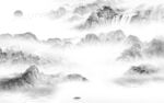 客厅 新中式灰色画 tIF分层