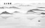 人气 新中式灰色画 tIF分层