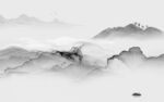 现代 简奢灰色山水 tIF分层