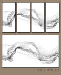 意境山水水墨画
