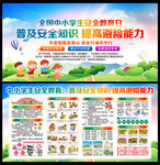 校园安全知识展板宣传栏