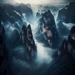 奇峰峻岭风景