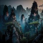 奇异的山峰