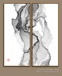 线条水墨画