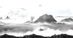 新中式水墨山水画