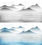 水墨山水画