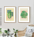 现代简约小清新绿植装饰画