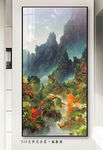抽象油画山水装饰画