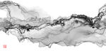线条水墨意境抽象画