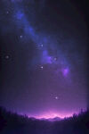 紫色星空