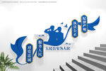 公安警营楼梯文化墙
