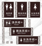 洗手间标识牌
