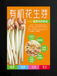 有机花生芽海报