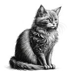 蹲坐的猫