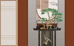 新中式背景墙