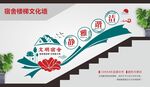宿舍楼梯文化墙