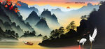 水墨山水画