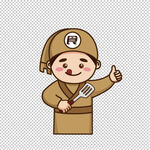 美食小厨师卡通图标