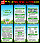 2023年世界地球日宣传展板