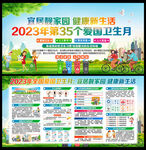全国爱国卫生月宣传栏
