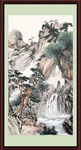 竖幅山水画 
