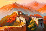 长城油画
