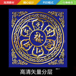 藏式图案花纹吊顶素材