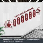 教师楼楼梯文化墙