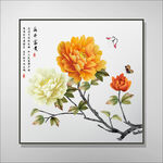 新中式牡丹画