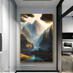 玄关国画山水画