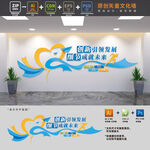 公司办公室布置文化墙