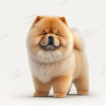 卡通松狮犬