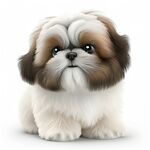 萌萌的西施犬