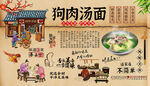 狗肉汤面背景墙