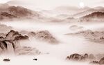新款 简约电视山水 Tif分层