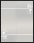 高清透底白色移门图案