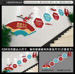 校园楼梯文化墙