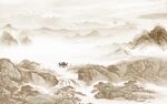 爆款 山水客厅背景 TiF分层