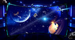 宇宙星空太空舱外